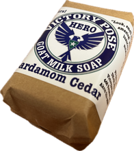 Load image into Gallery viewer, Hero 6.7oz Bentonite Goat Milk Soap, Cardamom Cedar