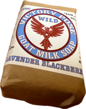Load image into Gallery viewer, Wild Goat Milk Soap, 6.7 oz Lavender Blackberry